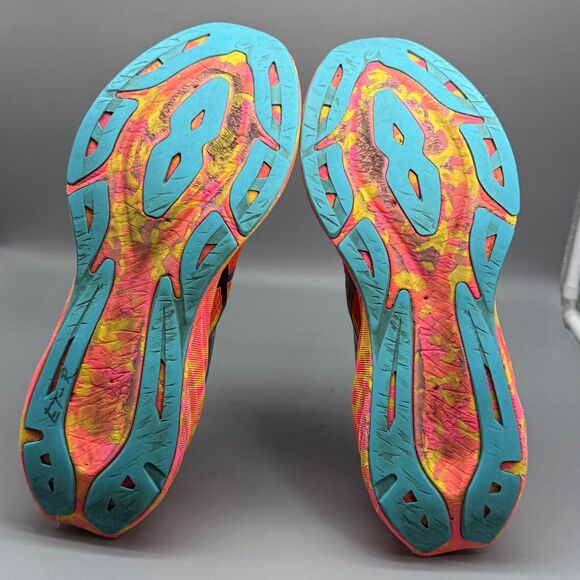 Asics Novablast 3 Mens 11.5 Neon Color Injection Yellow Athletic Running Sneaker - Picture 8 of 10